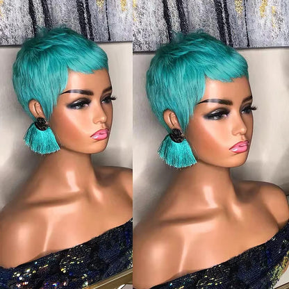 Highlight Wigs Short Straight Pixie Cut