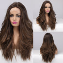 Long Brown Natural Hair Wigs