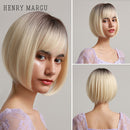 Brown Blonde Short Hair Wigs