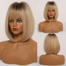 Brown Blonde Short Hair Wigs