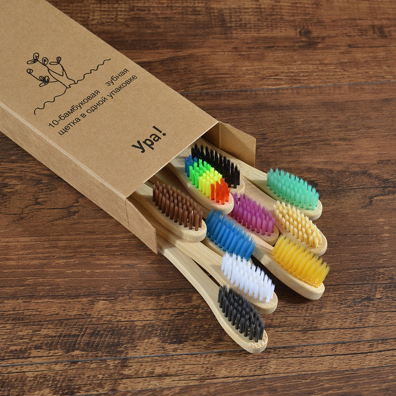 Natural Bamboo Tooth Brush Set