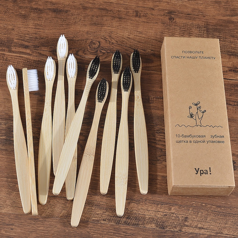 Natural Bamboo Tooth Brush Set