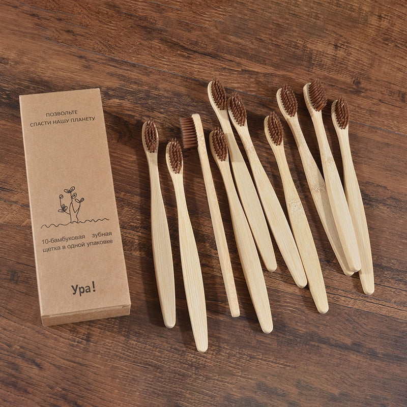 Natural Bamboo Tooth Brush Set