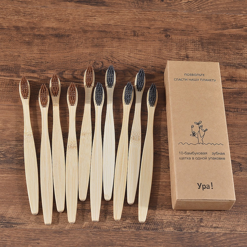 Natural Bamboo Tooth Brush Set