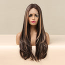 Long Brown Natural Hair Wigs