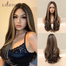 Long Brown Natural Hair Wigs