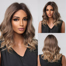 Brown Water Wave Synthetic Wig