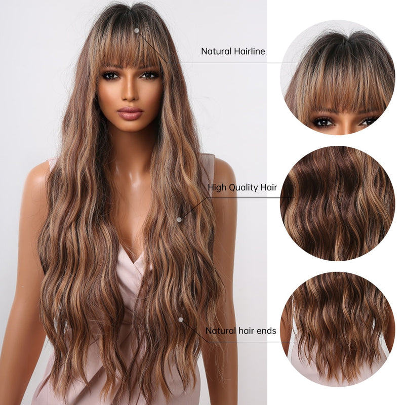 Long Curly Highlight Wig