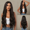 Black Long Body Wavy Wigs