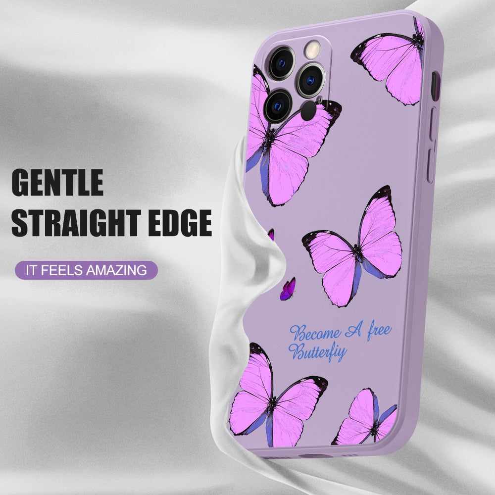 Butterfly Flowers Case For Samsung