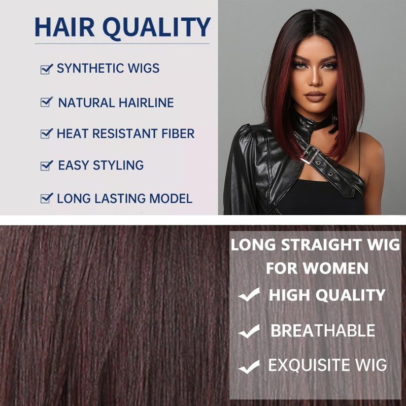 Medium Length Brown Wigs