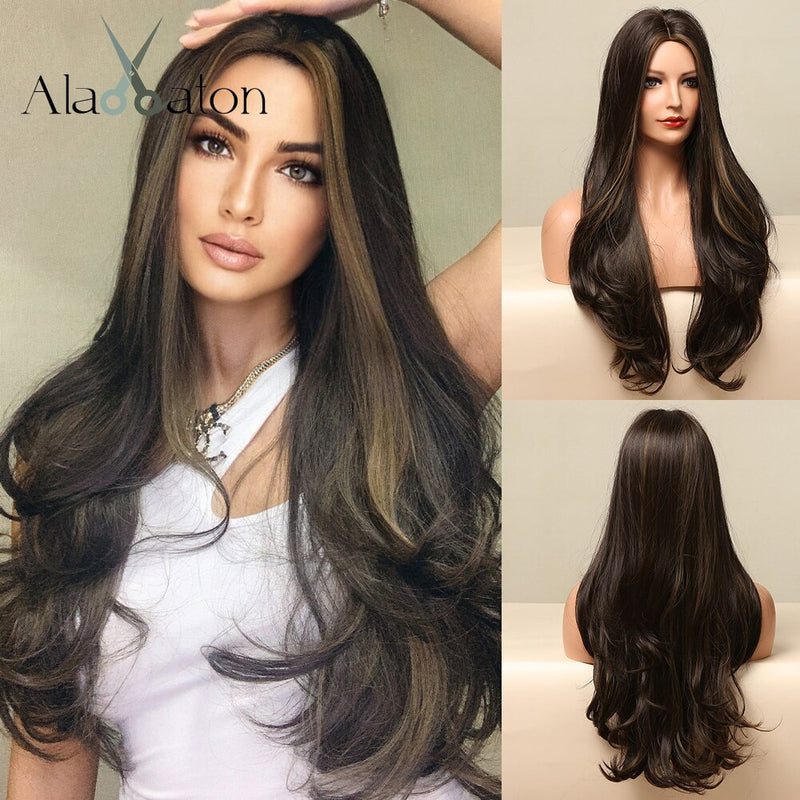 Black Long Body Wavy Wigs