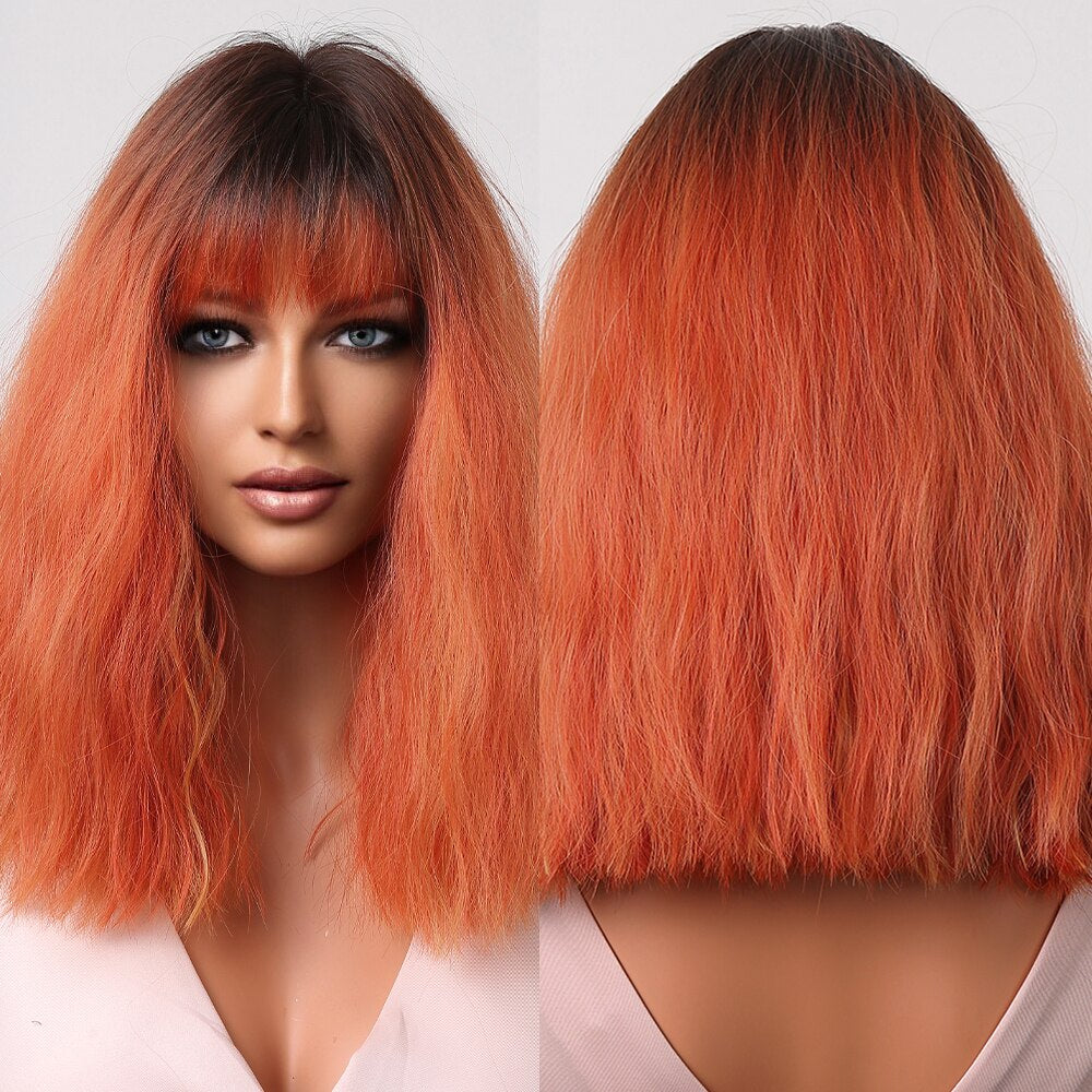 Brown Water Wave Synthetic Wig