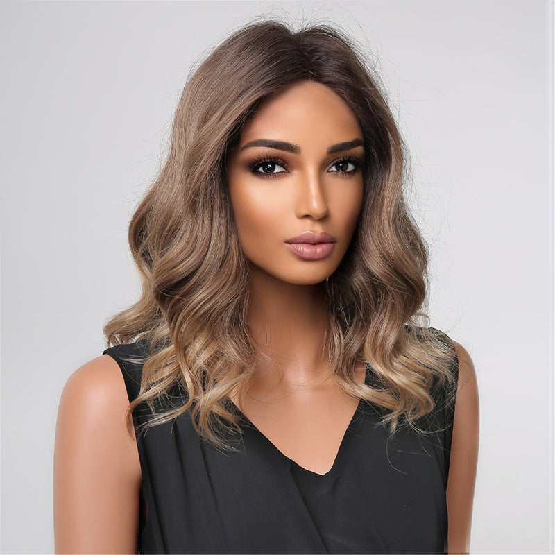 Brown Water Wave Synthetic Wig