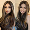 Long Brown Natural Hair Wigs