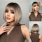 Brown Blonde Short Hair Wigs