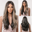 Long Brown Natural Hair Wigs