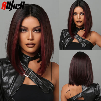 Medium Length Brown Wigs