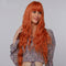 Orange Synthetic hair Wigs