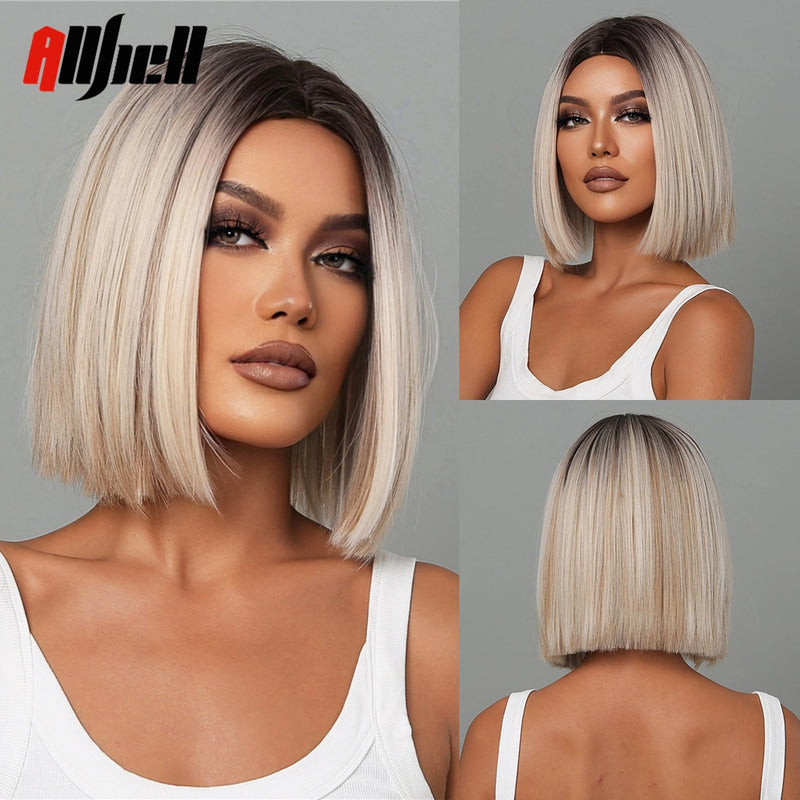 Medium Length Brown Wigs