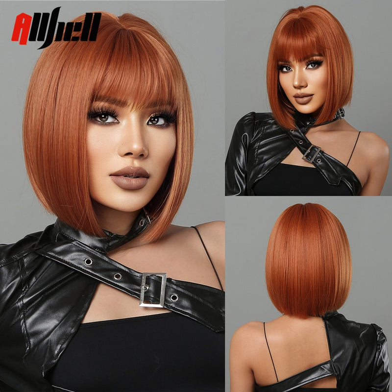 Medium Length Brown Wigs