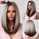 Medium Length Brown Wigs