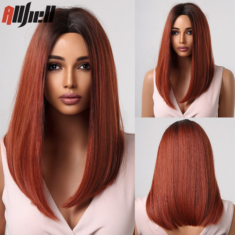 Medium Length Brown Wigs