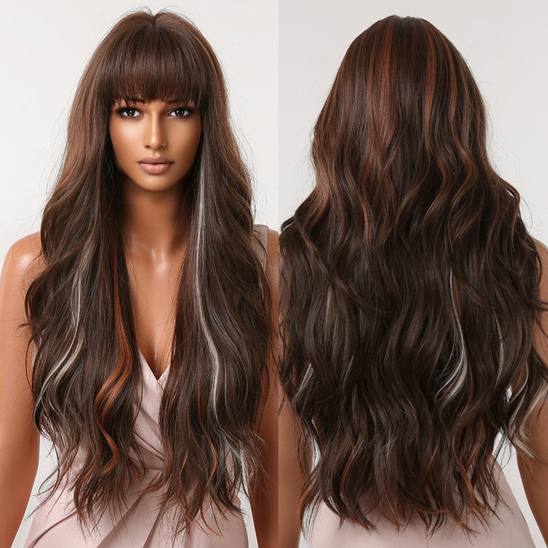 Black Long Body Wavy Wigs