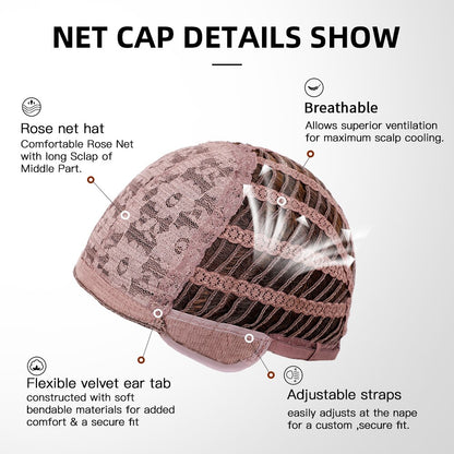 Orange Synthetic hair Wigs