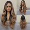 Long Brown Natural Hair Wigs