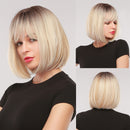 Brown Blonde Short Hair Wigs