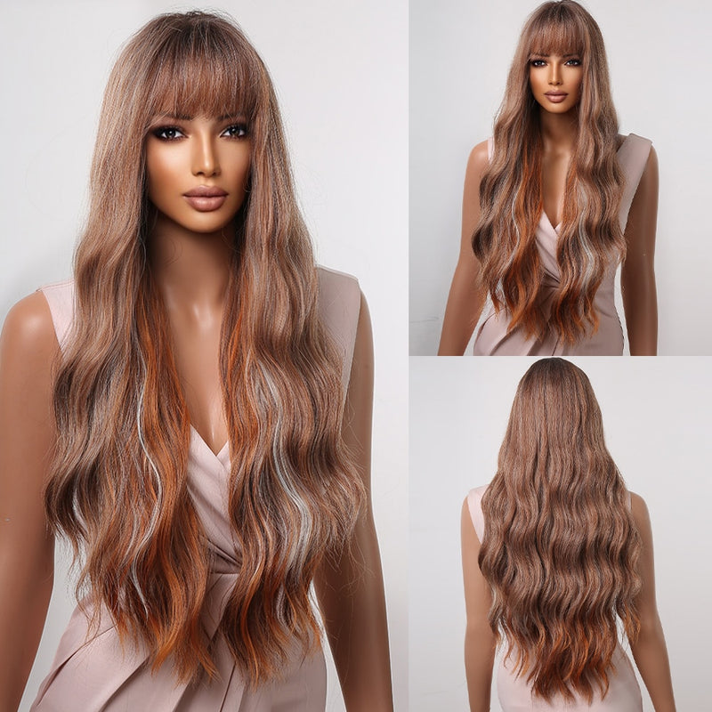 Long Curly Highlight Wig