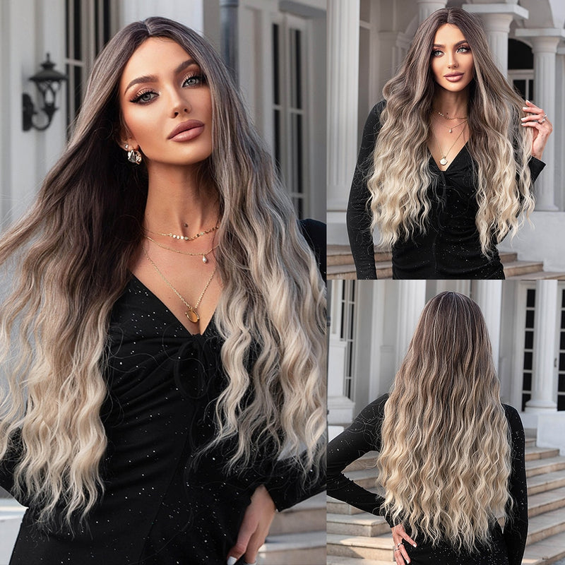 Black Long Body Wavy Wigs